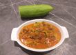 This is a photo of Stuart's loofah in tomato sauce, served in a bowl.