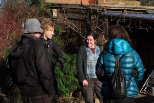 Picture of potential city and guilds students visiting STAA plots at St Ann's Allotments